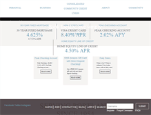 Tablet Screenshot of consolidatedccu.com